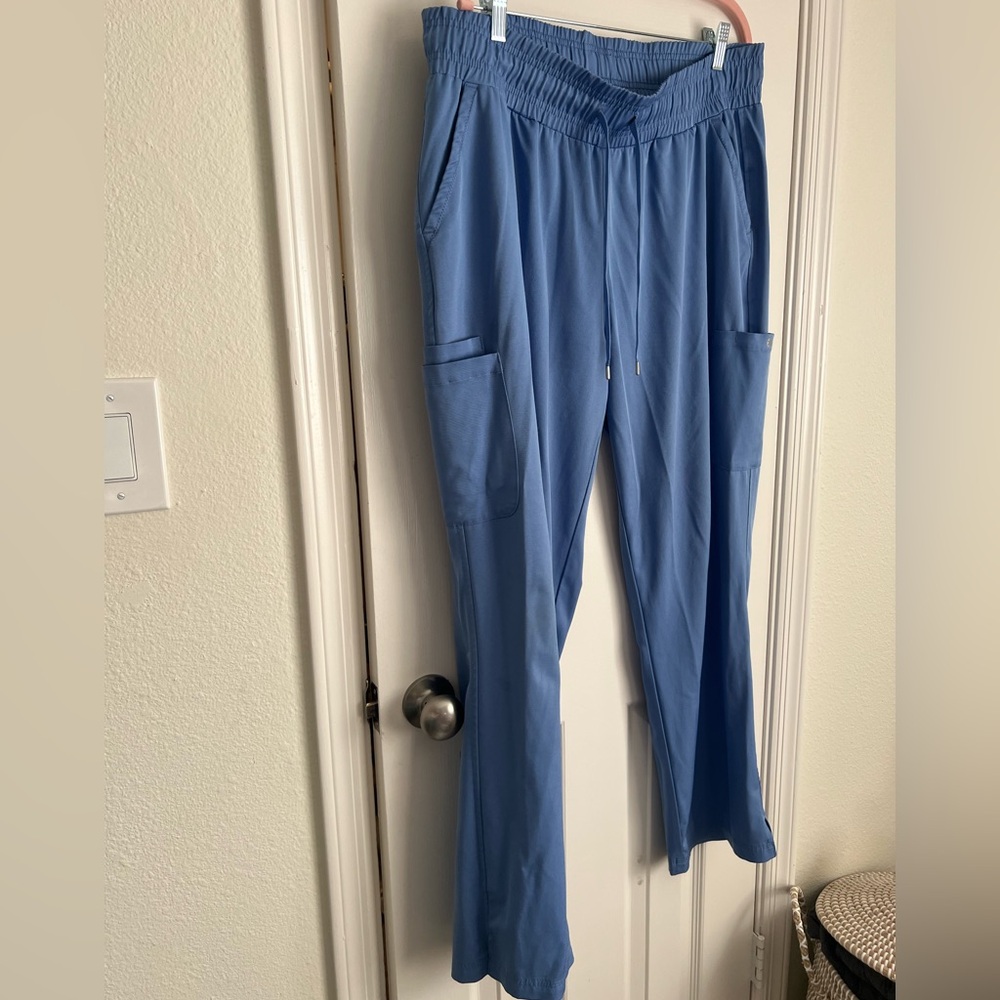 Beyond Scrubs Active Stretch Scrub Pants Ceil Blue Size XL